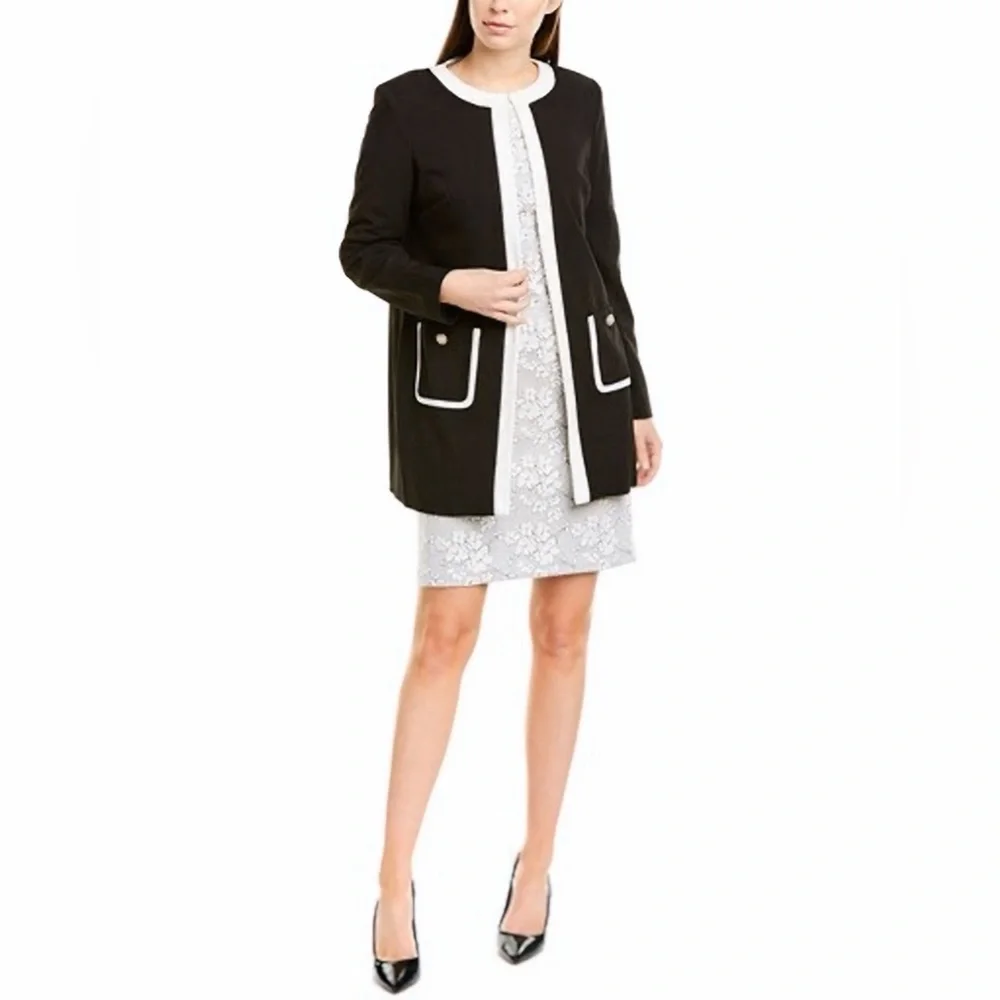 Karl Lagerfeld Contrast Trim Jacket - Picture 2 of 9
